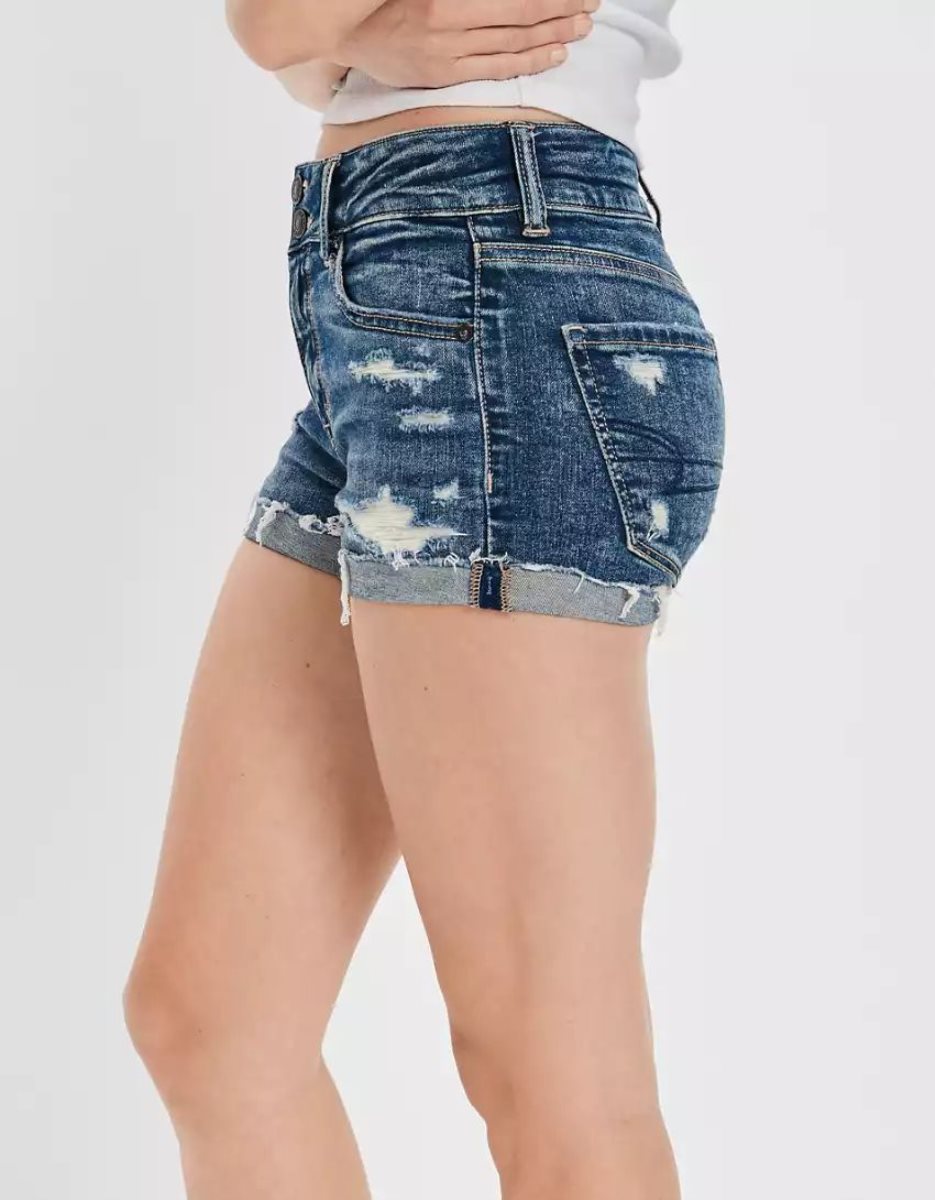 Shorts American Eagle AE Ne(x)t Level High-Waisted Denim Multicolore Femme | YLY-83344273